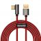 Kabel USB do USB-C kątowy Baseus Legend Series 66W 2m czerwony