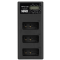 Ładowarka trzykanałowa Newell CD-USB-C do akumulatorów LP-E17 do Canon
