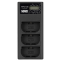 Ładowarka trzykanałowa Newell CD-USB-C do akumulatorów LP-E6 do Canon