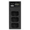 Ładowarka trzykanałowa Newell CD-USB-C do akumulatorów NP-FW50 do Sony