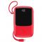 Powerbank Baseus Qpow z kablem Lightning, 10000mAh, 3A, 15W czerwony