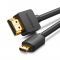 Kabel microHDMI - HDMI Ugreen HD127 4K 3D 1,5m