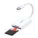 Czytnik kart USB-C 2w1 Ugreen CM265 biały