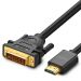 Kabel HDMI - DVI Ugreen 4K 2m czarny, Długość kabla: 2 m, Złącze: HDMI - DVI