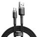 Kabel USB-C Baseus Cafule 2A 3m szaro-czarny, Złącze: USB - USB typ C, Długość kabla: 3 m
