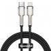 Kabel USB-C-Lightning Baseus Cafule PD 20W 1m czarny, Długość kabla: 1 m, Złącze: USB typ C - Apple Lightning