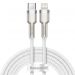 Kabel USB-C-Lightning Baseus Cafule PD 20W 2m biały, Złącze: USB typ C - Apple Lightning, Długość kabla: 2 m