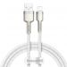 Kabel USB-Lightning Baseus Cafule 2.4A 1m biały, Złącze: USB - Apple Lightning, Długość kabla: 1 m