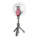 Selfie stick/statyw Puluz z lampą pierścieniową LED