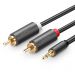 Kabel Ugreen AV102 2x RCA - Jack 3.5 mm 1m
