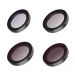 Zestaw 4 filtrów CPL/ND8/ND16/ND32 Telesin do kamery Insta360 GO3